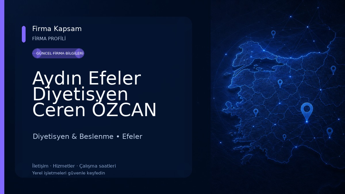 Aydın Efeler Diyetisyen Ceren ÖZCAN