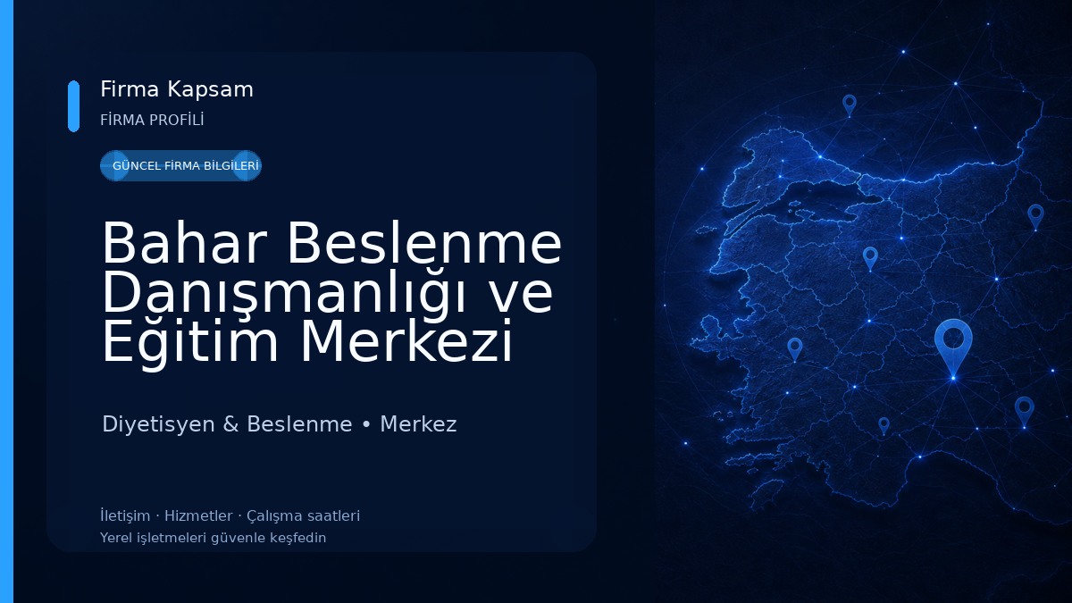 Bahar Beslenme Danışmanlığı ve Eğitim Merkezi Diyetisyen & Beslenme