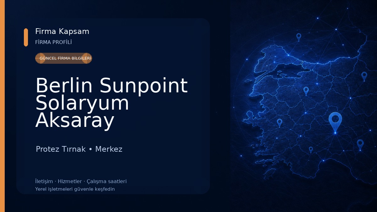 Berlin Sunpoint Solaryum Aksaray Protez Tırnak