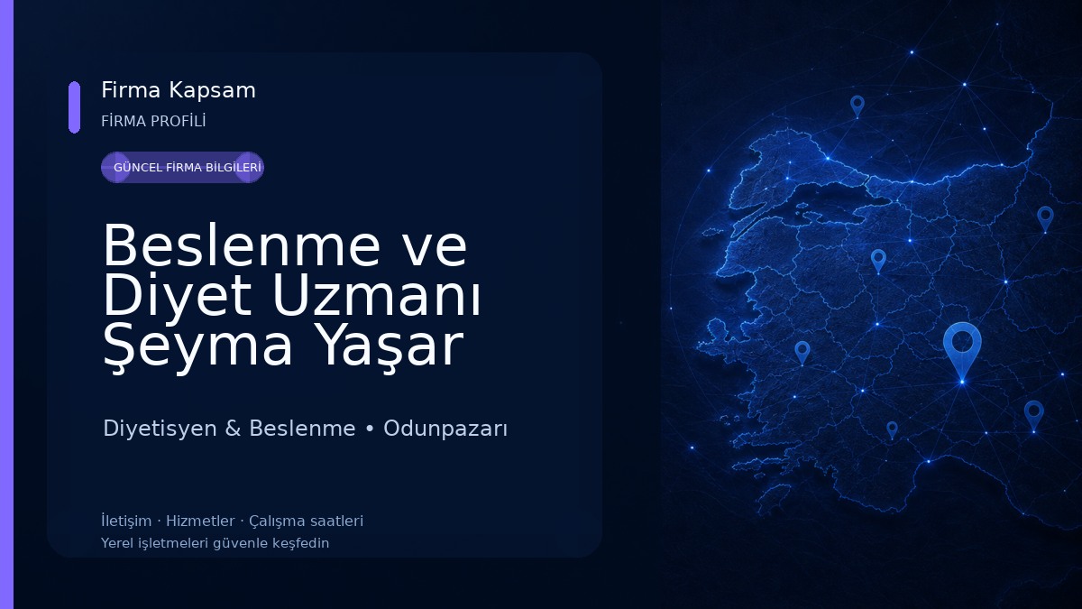 Beslenme ve Diyet Uzmanı Şeyma Yaşar