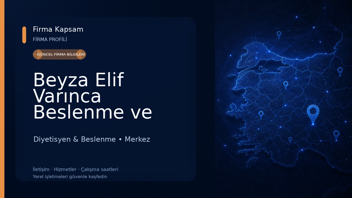 Beyza Elif Varınca Beslenme ve Diyet Danışmanlığı Diyetisyen & Beslenme