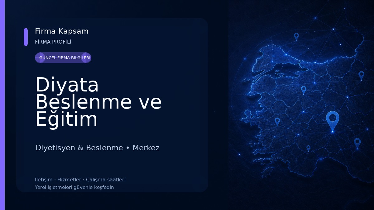 Diyata Beslenme ve Eğitim Danışmanlığı Diyetisyen Buşra Kavukçu