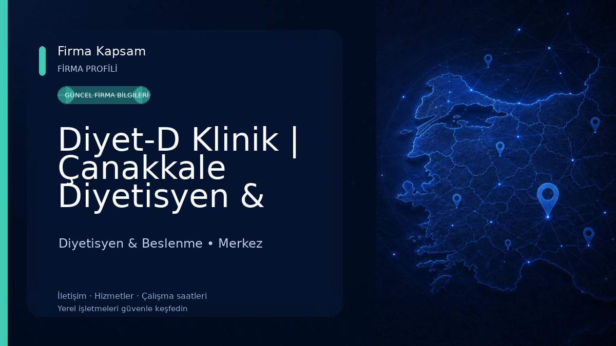 Diyet-D Klinik | Çanakkale Diyetisyen & Biorezonans Terapi Merkezi Diyetisyen & Beslenme