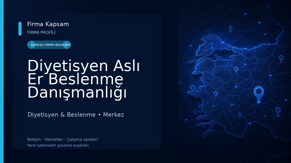 Diyetisyen Aslı Er Beslenme Danışmanlığı Diyetisyen & Beslenme