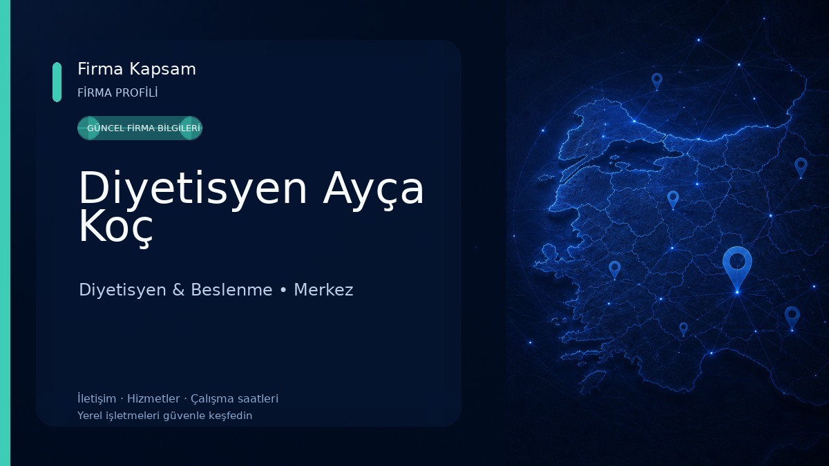 Diyetisyen Ayça Koç Diyetisyen & Beslenme