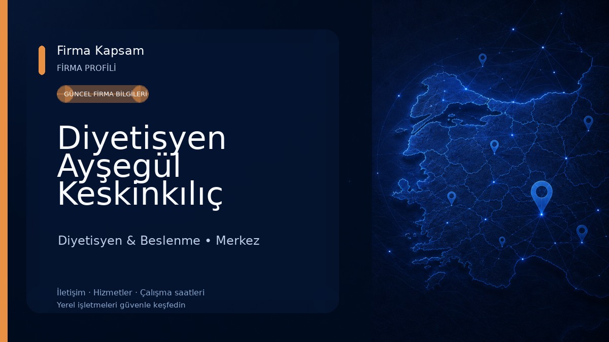 Diyetisyen Ayşegül Keskinkılıç