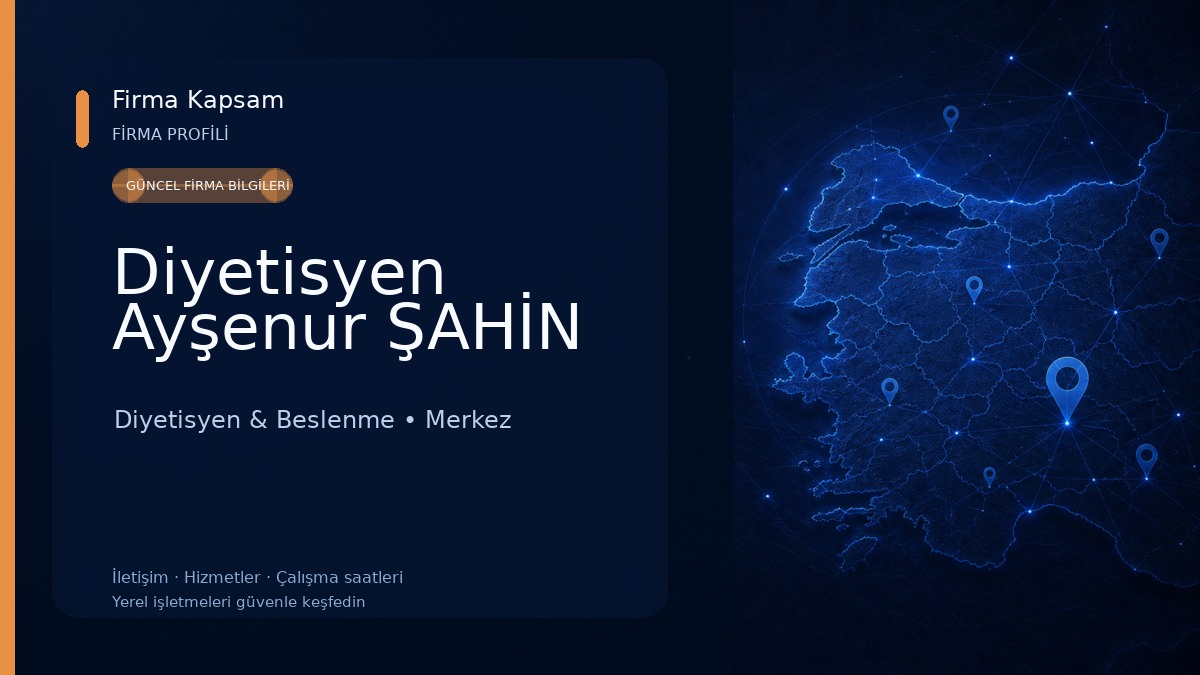 Diyetisyen Ayşenur ŞAHİN