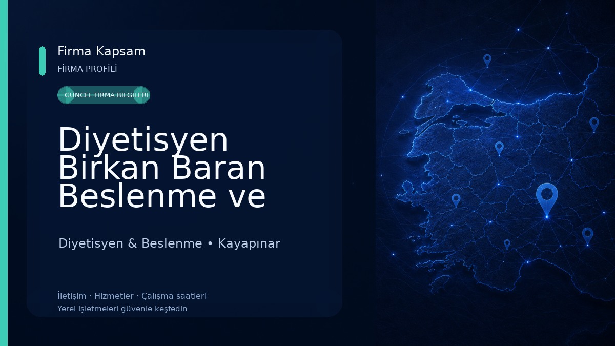 Diyetisyen Birkan Baran Beslenme ve Sağlıklı Yaşam Merkezi
