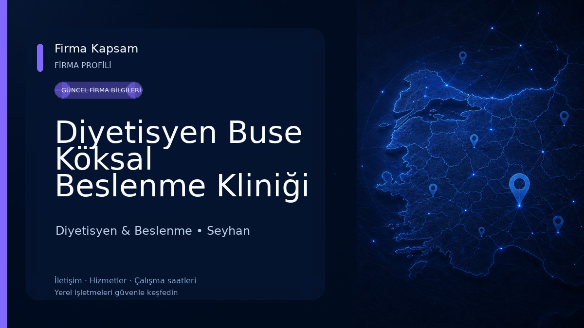 Diyetisyen Buse Köksal Beslenme Kliniği Diyetisyen & Beslenme