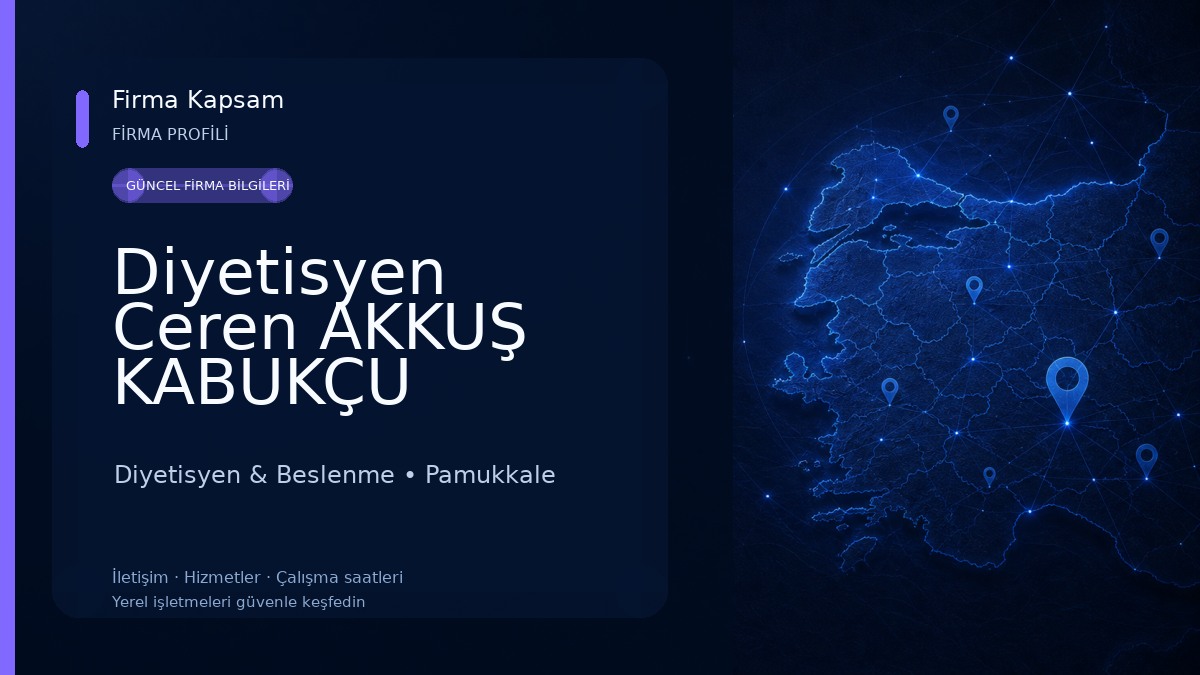 Diyetisyen Ceren AKKUŞ KABUKÇU Diyetisyen & Beslenme