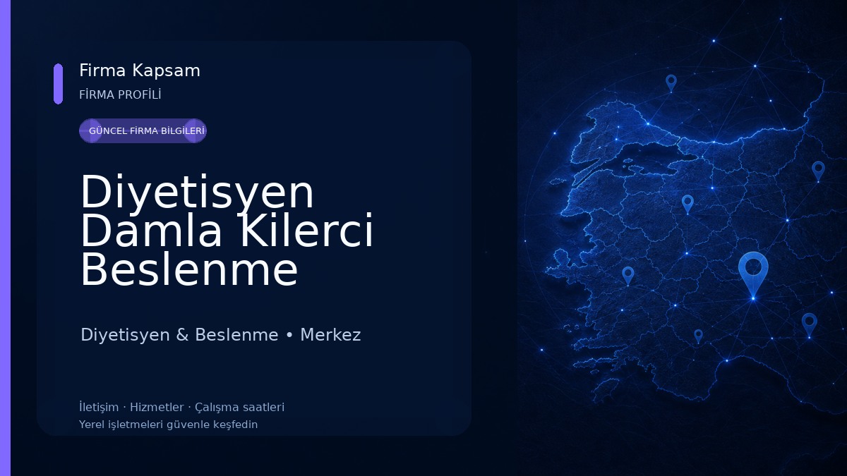 Diyetisyen Damla Kilerci Beslenme Danışmanlığı Diyetisyen & Beslenme