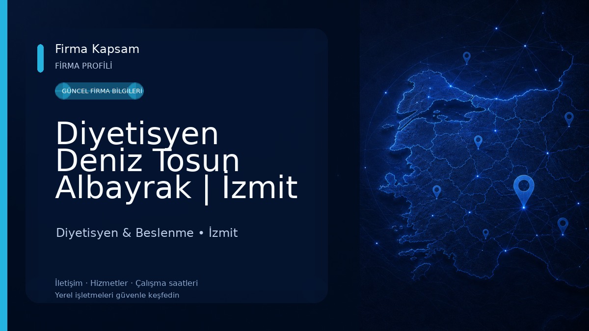 Diyetisyen Deniz Tosun Albayrak | İzmit Diyetisyen | Kocaeli Diyetisyen