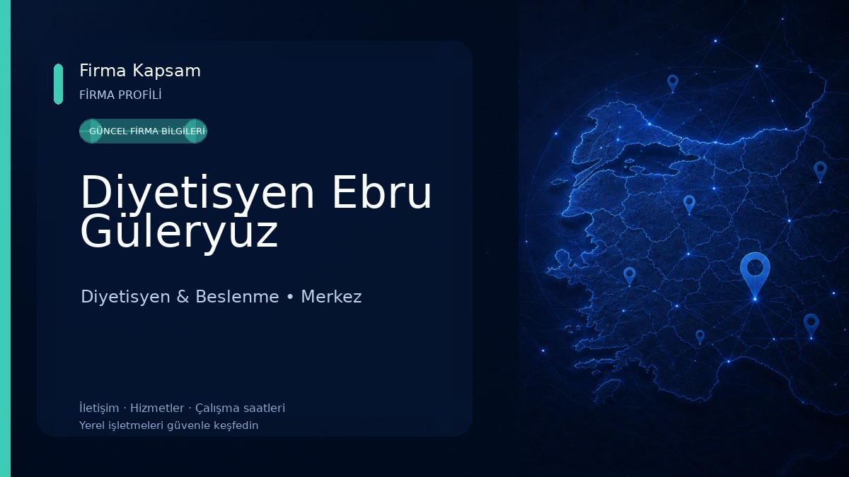 Diyetisyen Ebru Güleryüz Diyetisyen & Beslenme