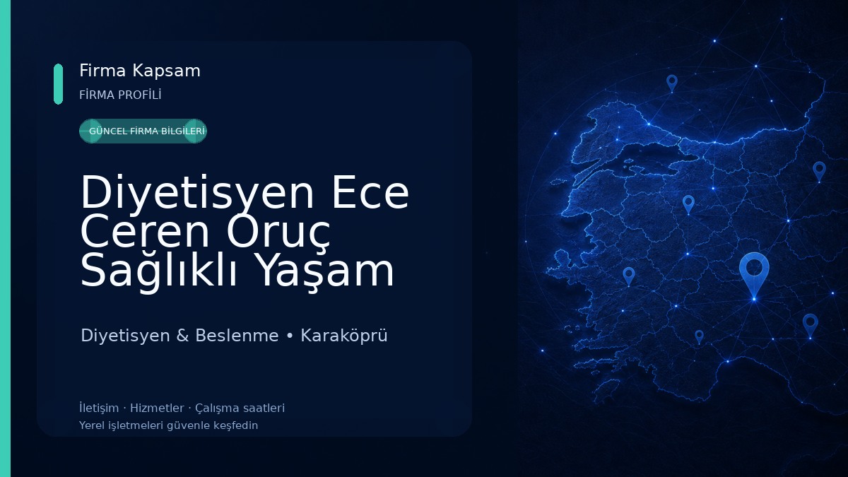 Diyetisyen Ece Ceren Oruç Sağlıklı Yaşam ve Zayıflama Merkezi Diyetisyen & Beslenme