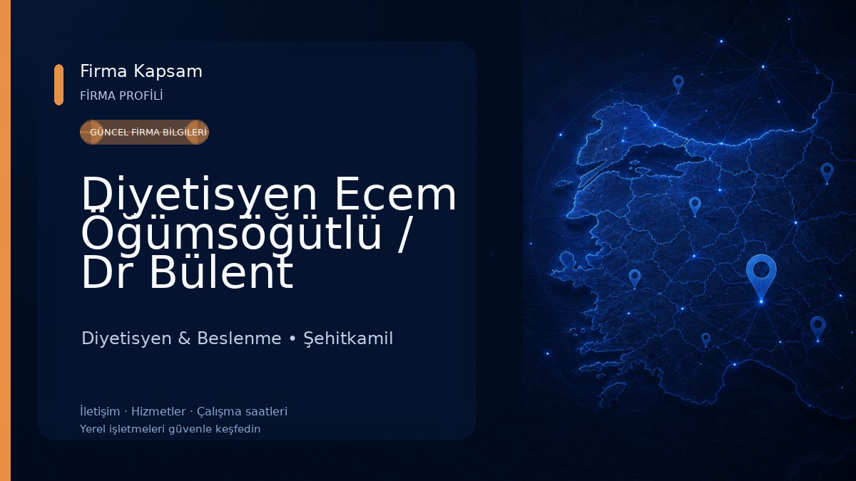Diyetisyen Ecem Öğümsöğütlü / Dr Bülent Kahraman Kliniği