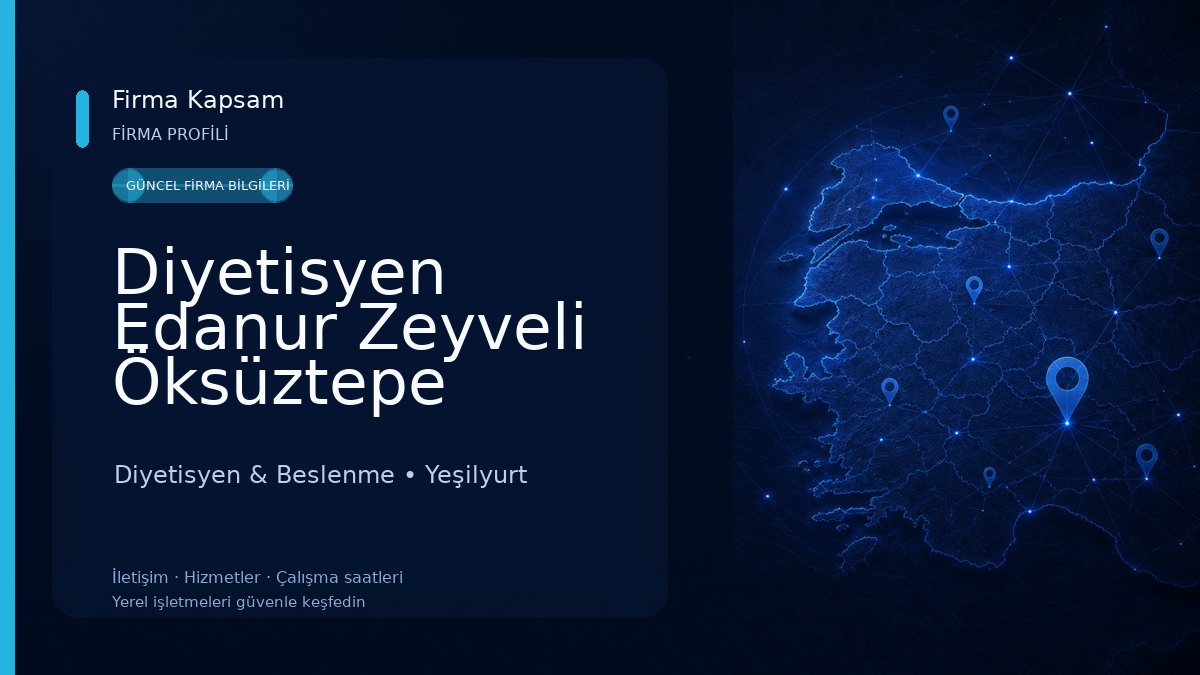 Diyetisyen Edanur Zeyveli Öksüztepe Diyetisyen & Beslenme