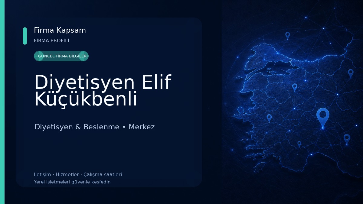 Diyetisyen Elif Küçükbenli