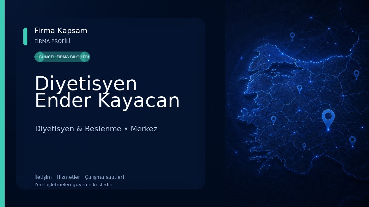 Diyetisyen Ender Kayacan Diyetisyen & Beslenme