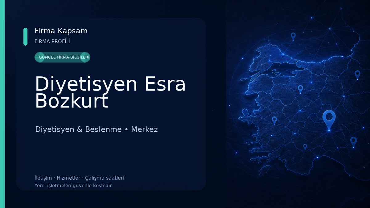 Diyetisyen Esra Bozkurt Diyetisyen & Beslenme