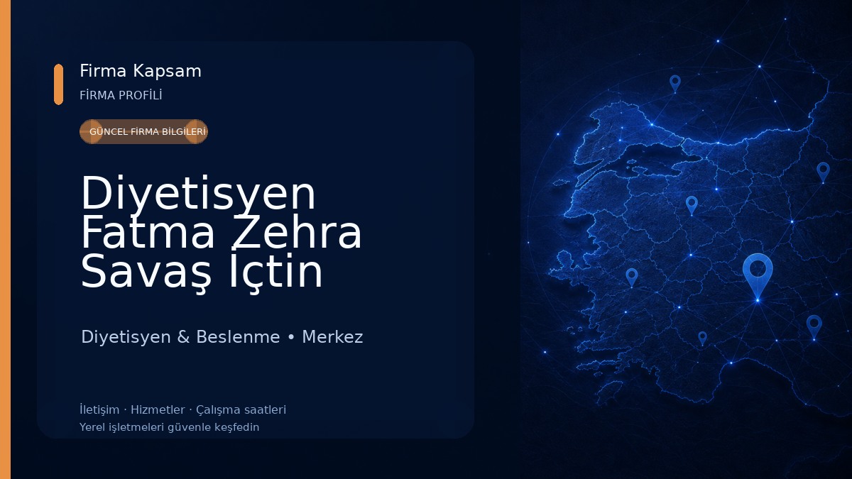 Diyetisyen Fatma Zehra Savaş İçtin Diyetisyen & Beslenme