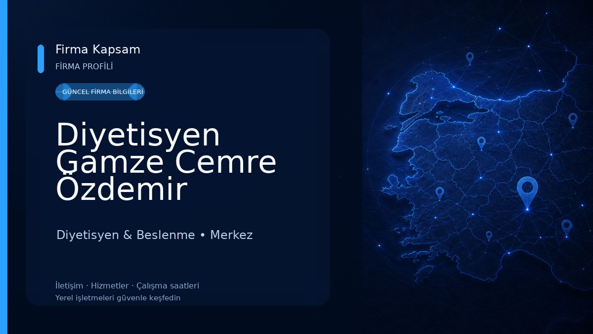 Diyetisyen Gamze Cemre Özdemir