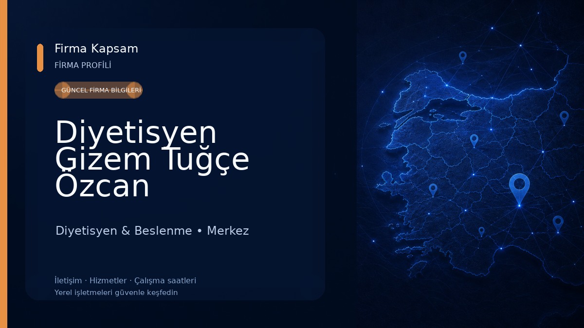 Diyetisyen Gizem Tuğçe Özcan Diyetisyen & Beslenme