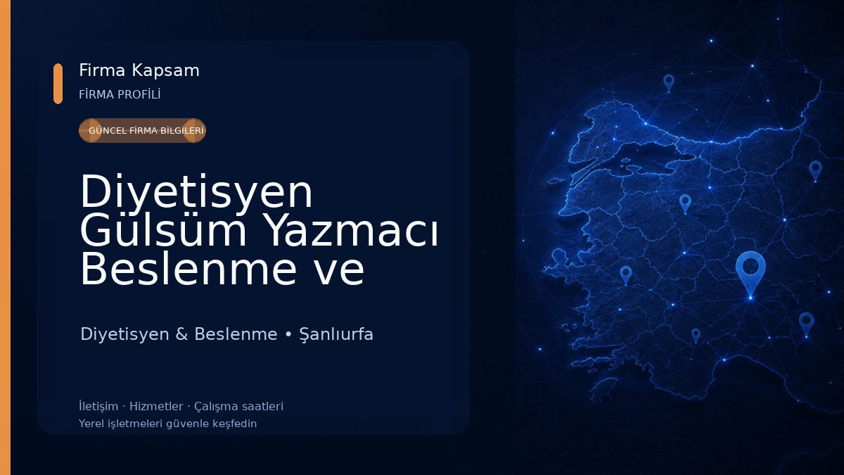 Diyetisyen Gülsüm Yazmacı Beslenme ve Diyet Danışma Merkezi