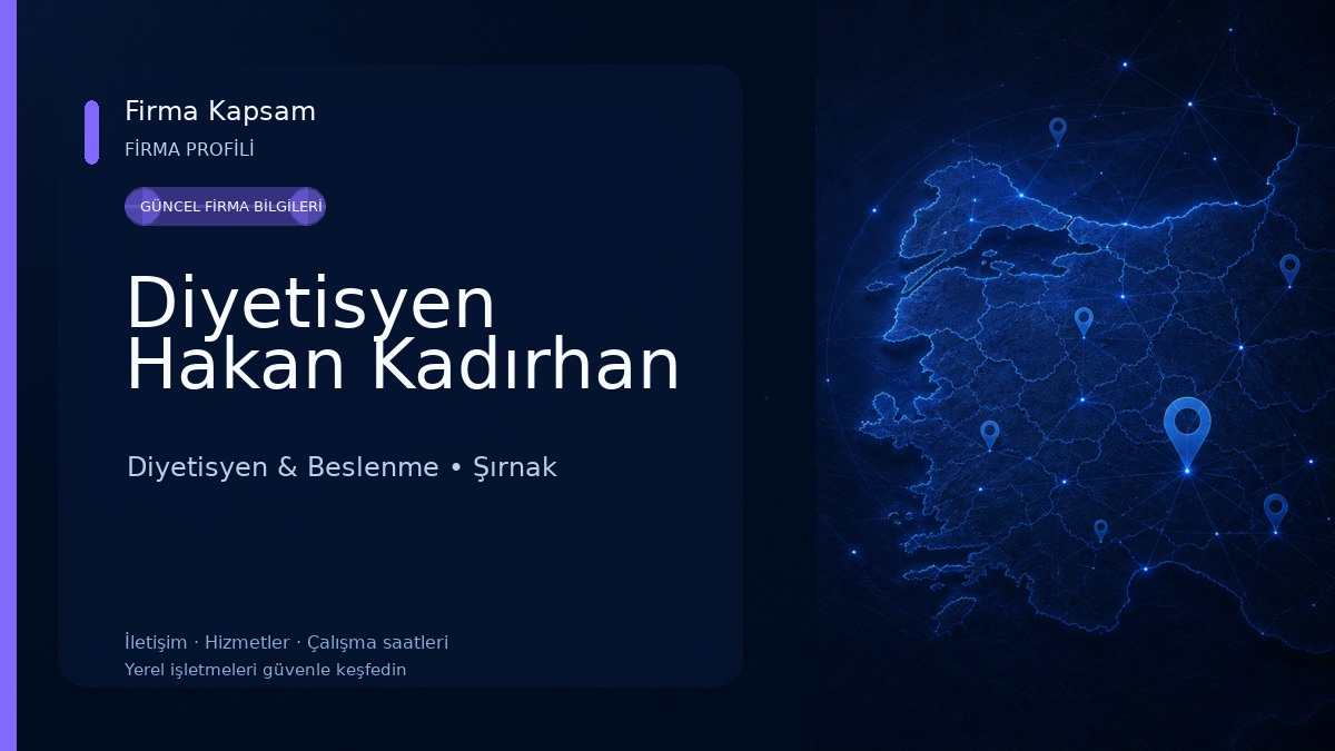 Diyetisyen Hakan Kadırhan Diyetisyen & Beslenme