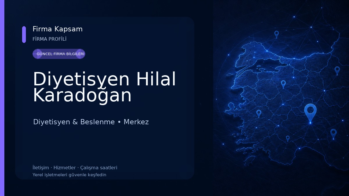 Diyetisyen Hilal Karadoğan