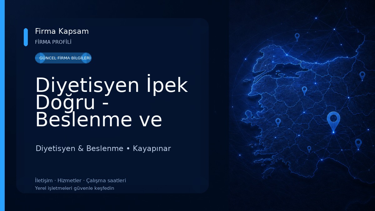 Diyetisyen İpek Doğru - Beslenme ve Danışmanlık Merkezi Diyetisyen & Beslenme