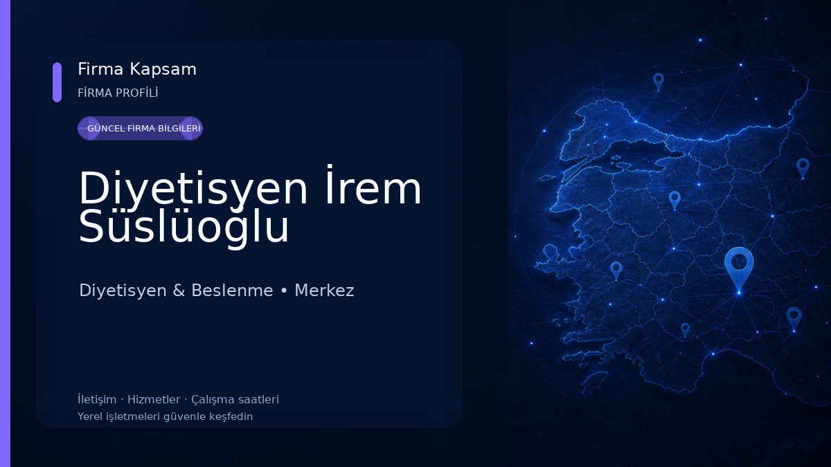 Diyetisyen İrem Süslüoğlu Diyetisyen & Beslenme