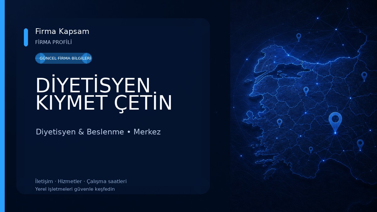 DİYETİSYEN KIYMET ÇETİN Diyetisyen & Beslenme