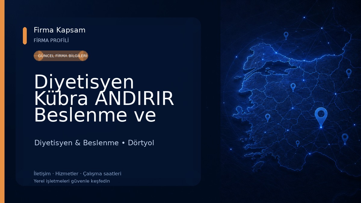 Diyetisyen Kübra ANDIRIR Beslenme ve Diyet Danısmanlığı Diyetisyen & Beslenme