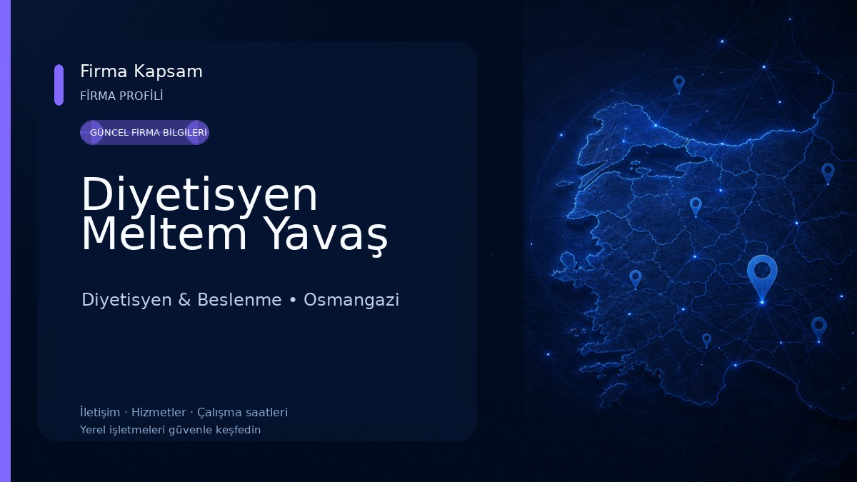 Diyetisyen Meltem Yavaş Diyetisyen & Beslenme