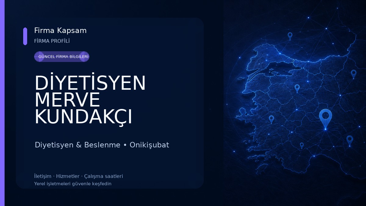 DİYETİSYEN MERVE KUNDAKÇI Diyetisyen & Beslenme