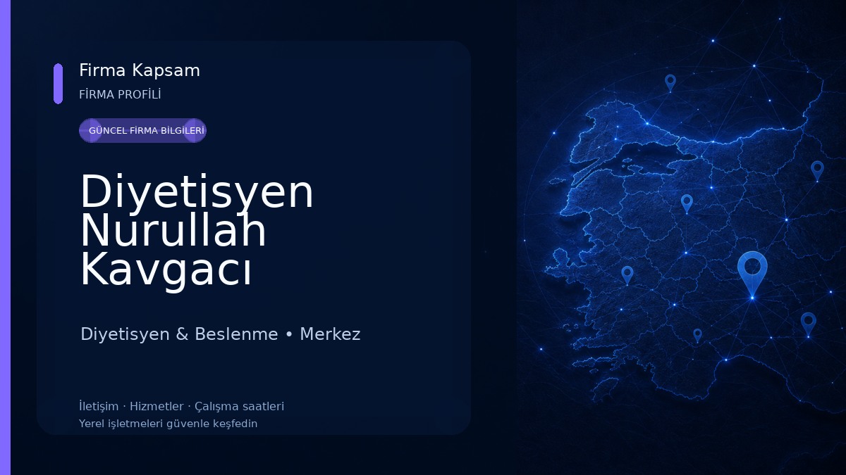 Diyetisyen Nurullah Kavgacı