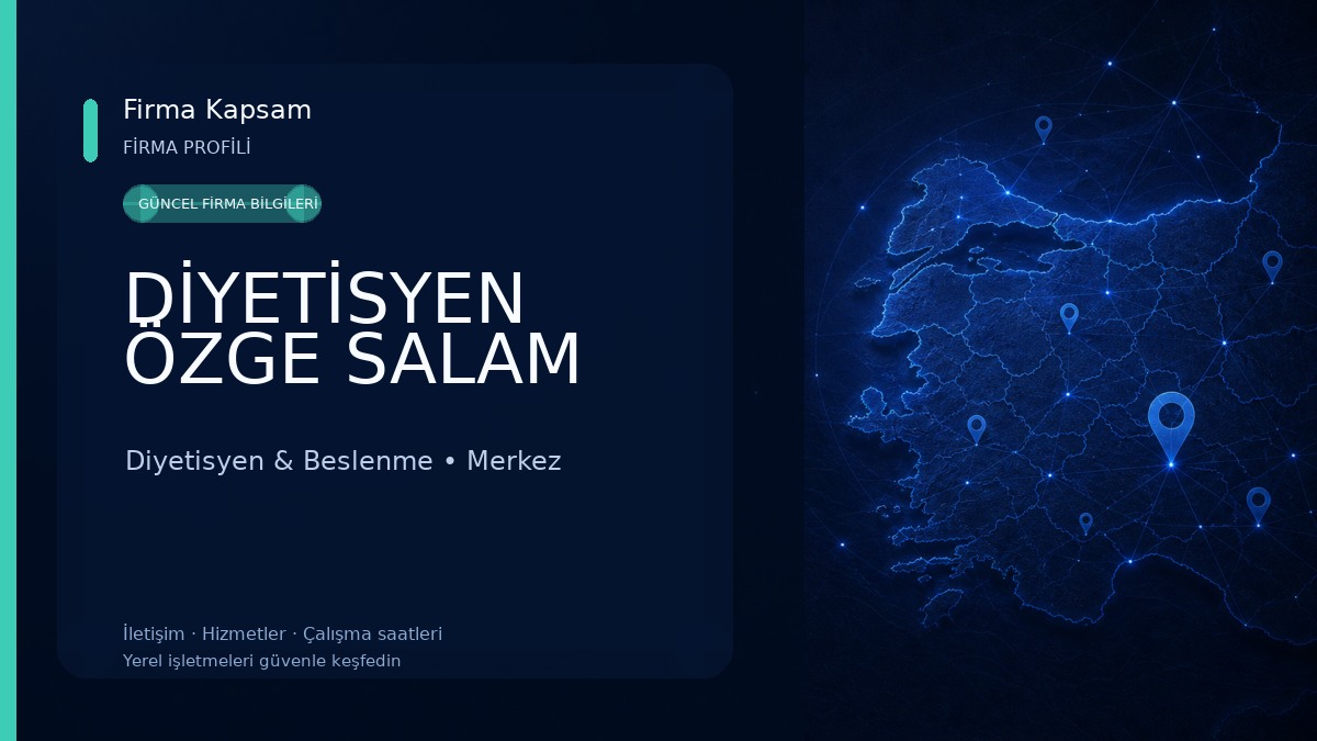DİYETİSYEN ÖZGE SALAM Diyetisyen & Beslenme