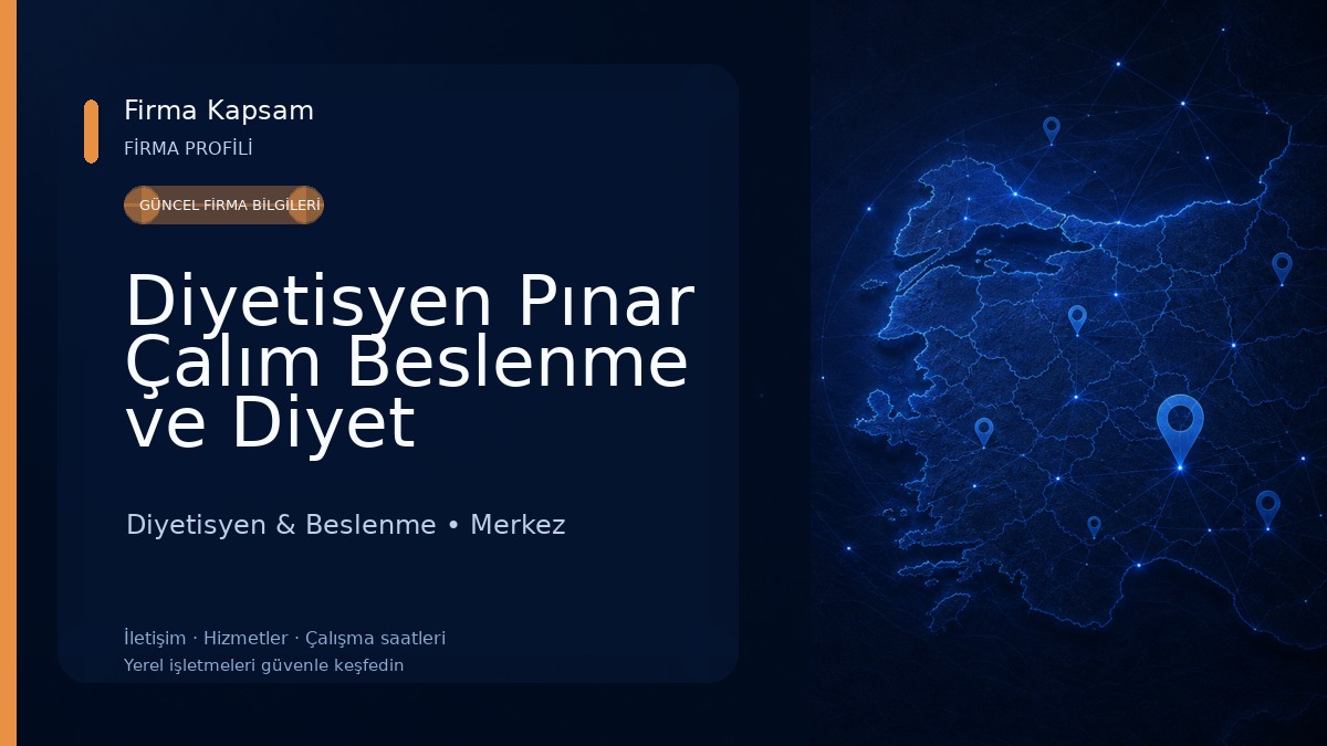 Diyetisyen Pınar Çalım Beslenme ve Diyet Danışmanlığı Merkezi