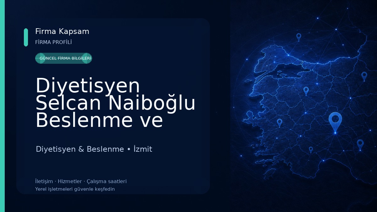 Diyetisyen Selcan Naiboğlu Beslenme ve Danışmanlık Merkezi Diyetisyen & Beslenme