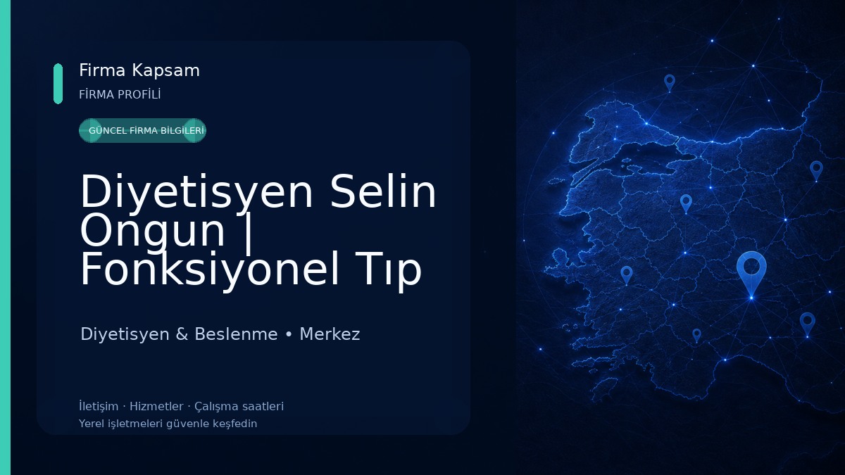 Diyetisyen Selin Ongun | Fonksiyonel Tıp Diyetisyen & Beslenme