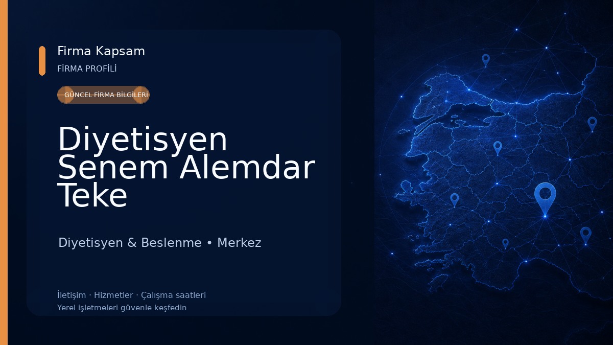 Diyetisyen Senem Alemdar Teke