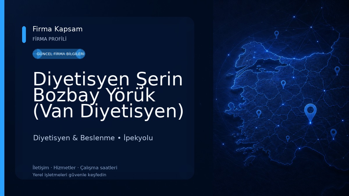 Diyetisyen Şerin Bozbay Yörük (Van Diyetisyen) Diyetisyen & Beslenme