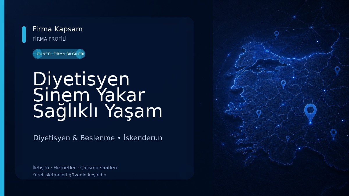 Diyetisyen Sinem Yakar Sağlıklı Yaşam Merkezi Diyetisyen & Beslenme