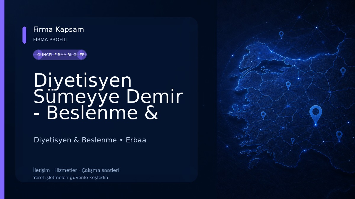 Diyetisyen Sümeyye Demir - Beslenme & Diyet Danışmanlığı Diyetisyen & Beslenme