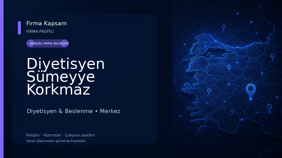 Diyetisyen Sümeyye Korkmaz Diyetisyen & Beslenme