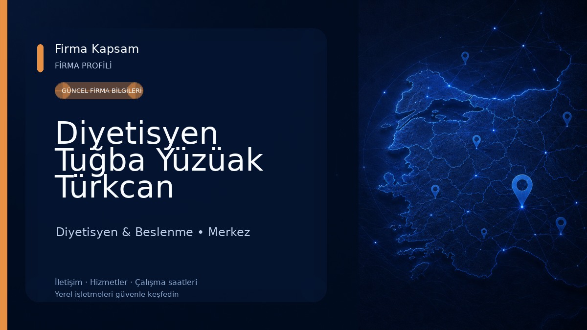 Diyetisyen Tuğba Yüzüak Türkcan Diyetisyen & Beslenme