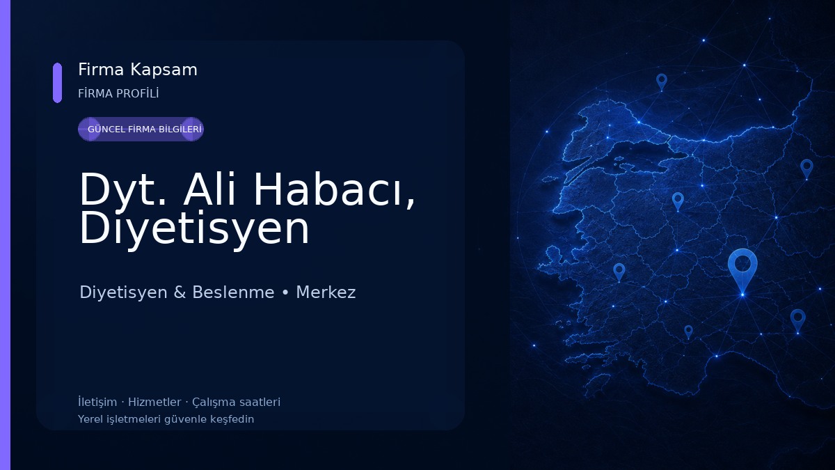 Dyt. Ali Habacı, Diyetisyen