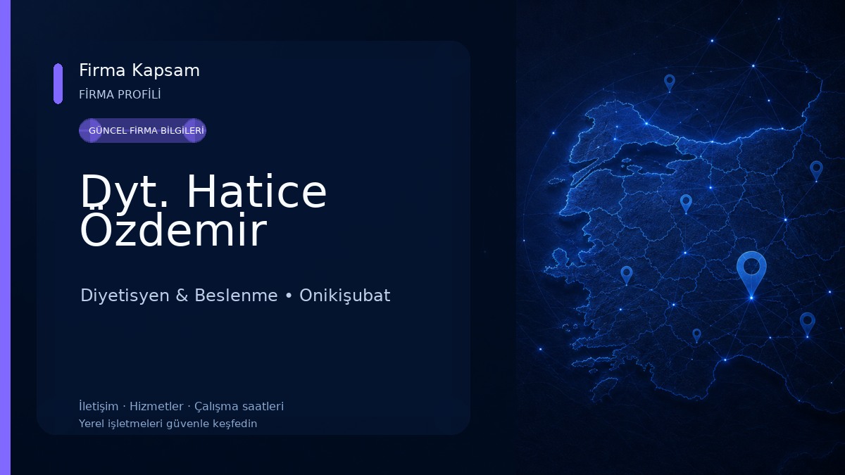 Dyt. Hatice Özdemir Diyetisyen & Beslenme