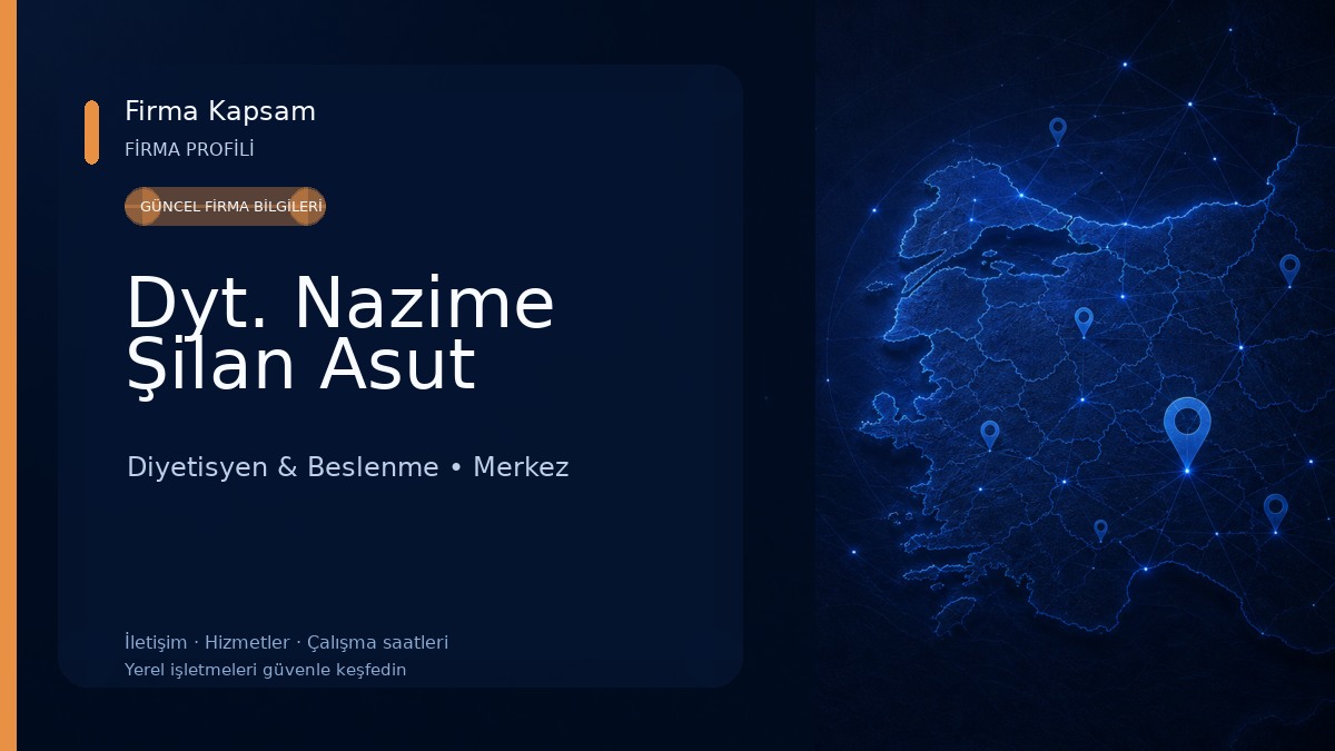 Dyt. Nazime Şilan Asut Diyetisyen & Beslenme