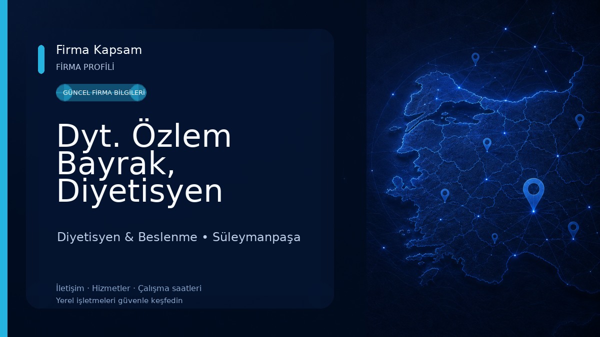 Dyt. Özlem Bayrak, Diyetisyen Diyetisyen & Beslenme